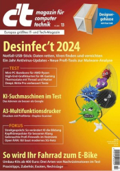 :  ct Magazin für Computertechnik No 13 vom 31 Mai 2024