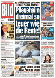 : Bild Zeitung vom 11 Juli 2024