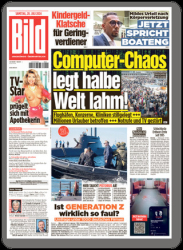 :  Bild Zeitung vom 20 Juli 2024