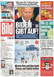 :  Bild Zeitung vom 22 Juli 2024