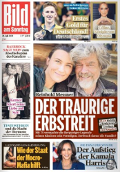 :  Bild am Sonntag vom 28 Juli 2024