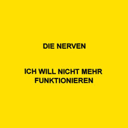 : Die Nerven, Max Rieger, Julian Knoth, Kevin Kuhn - ICH WILL NICHT MEHR FUNKTIONIEREN (2024) Flac