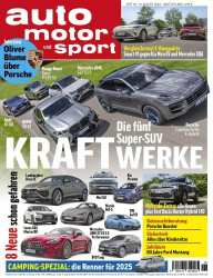 : Auto Motor und Sport Magazin No 18 vom 15  August 2024
