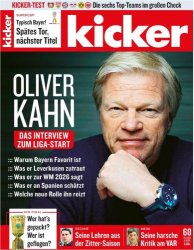 : Kicker Sportmagazin No 68 vom 19  August 2024
