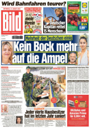 : Bild Zeitung vom 21 August 2024