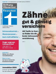 :  Stiftung Warentest Finanztest Magazin August No 08 2024 