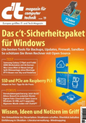 : ct Magazin für Computertechnik Nr 19 vom 23. August 2024