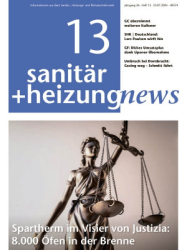 : Sanitar + Heizung News Nr 13 vom 23. Juli 2024