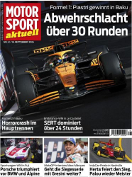 : Motorsport aktuell Magazin No 41 vom 18  September 2024
