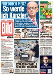 : Bild Zeitung vom 18. September 2024