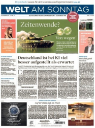 : Welt am Sonntag - 21. September 2024