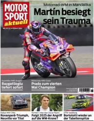 : Motorsport aktuell Magazin No 43 vom 01  Oktober 2024
