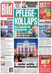 : Bild Zeitung vom 08 0ktober 2024