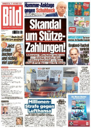 : Bild Zeitung vom 17 Oktober 2024