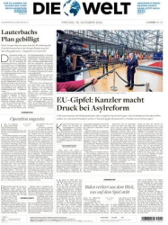 :  Die Welt vom 18 Oktober 2024