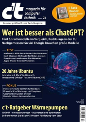 : ct Magazin für Computertechnik No 23 vom 18  Oktober 2024
