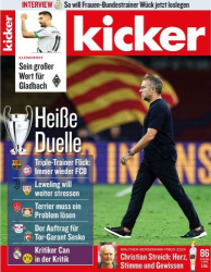 : Kicker Sportmagazin No 86 vom 21  Oktober 2024
