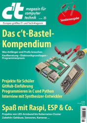 : c't Magazin für Computertechnik No 25 vom 08  November 2024
