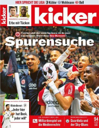 : Kicker Sportmagazin No 94 vom 18  November 2024
