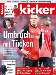 : Kicker Sportmagazin No 95 vom 21  November 2024
