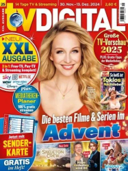 : Tv Digital Xxl 14 Tage Tv- und Streaming No 25 vom 22  November 2024
