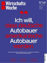 : Wirtschaftswoche Magazin No 48 vom 22  November 2024
