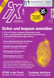 :  IX Magazin für Professionelle IT No 05 2024