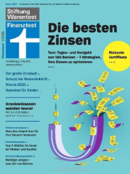 :  Stiftung Warentest Finanztest Magazin Januar No 01 2025