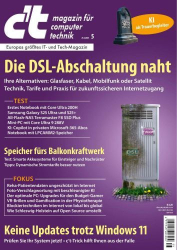 : c't Magazin für Computertechnik No 05 vom 21  Februar 2025
