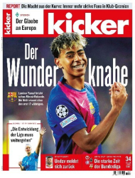 : Kicker Sportmagazin Nr. 34 vom 22. April 2025