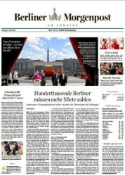 :  Berliner Morgenpost am Sonntag vom 27 April 2025