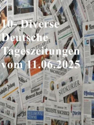 : 10- Diverse deutsche Tageszeitungen vom 11  Juni 2025
