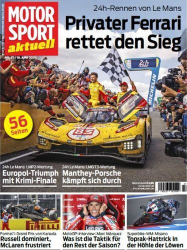 Cover: Motorsport aktuell Magazin No 27 vom 18 Juni 2025
: Motorsport aktuell Magazin No 27 vom 18 Juni 2025
