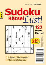 : Sudoku Rätsel Lust 5.2025