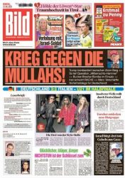 Cover: Bild Zeitung vom 23 Juni 2025 : Bild Zeitung vom 23 Juni 2025