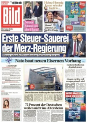 Cover: Bild Zeitung vom 26 Juni 2025 : Bild Zeitung vom 26 Juni 2025
