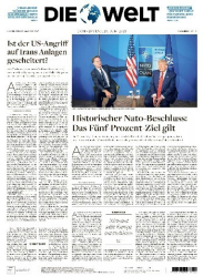 Cover: DIE WELT - 26 Juni 2025 : DIE WELT - 26 Juni 2025