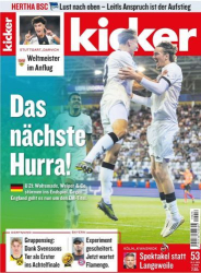 Cover: Kicker Sportmagazin No 53 vom 26 Juni 2025
: Kicker Sportmagazin No 53 vom 26 Juni 2025