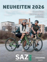 Cover: Saz Bike Fahrradmagazin Neuheiten 2026
: Saz Bike Fahrradmagazin Neuheiten 2026