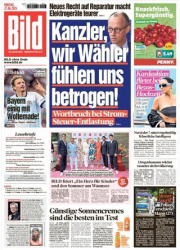 :  Bild Zeitung vom 27 Juni 2025