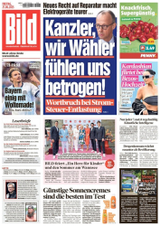 Cover: Bild Zeitung vom 27. Juni 2025 : Bild Zeitung vom 27. Juni 2025