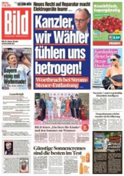 Cover: Bild Zeitung vom 27 Juni 2025 : Bild Zeitung vom 27 Juni 2025
