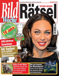 : Bild Woche Rätsel - Juli-August 2025