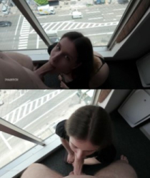 : Dvabitch - Schlampiger blowjob und gesichtsfick enden mit oralem creampie