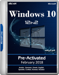 : Windows 10 Rs3 1709 Aio x86/x64 12in2 Pre-Activated February 2018