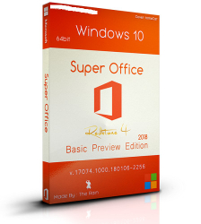 : Windows 10 Pro. Rs4 x64 Super Office Basic Preview Edition 2018 